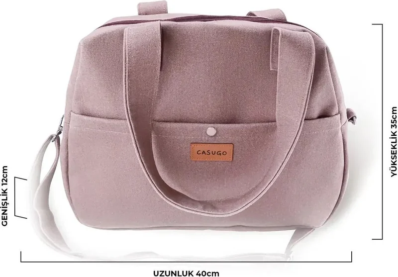 Casugo Multi-Purpose Hand and Shoulder Strap Functional Women's Bag Claret Red