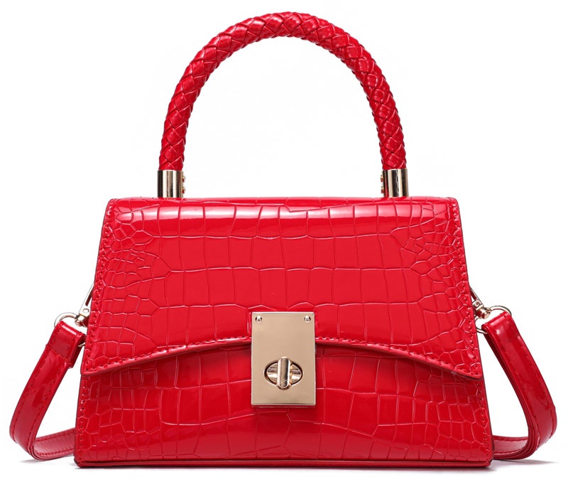JHVYF Women Satchel Handbags Shoulder Bag Classic Small Crossbody Bags Ladies Cute Purses Satchels bag mini purse Red bags - Image 1