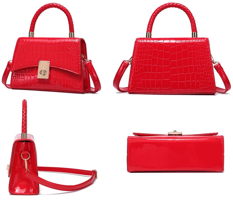 JHVYF Women Satchel Handbags Shoulder Bag Classic Small Crossbody Bags Ladies Cute Purses Satchels bag mini purse Red bags - Image 5