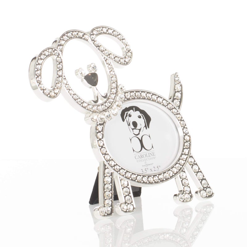 Roman Roman Caroline Collection 5.5"" H Princess Dog Outline Frame  Holds 3.5"" x 2.5"" Photo - Image 3