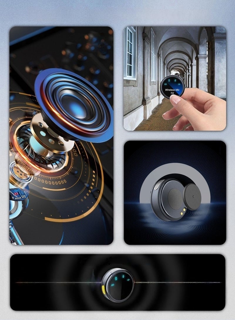 كيلا ميكروفون لافاليير مغناطيسي لأجهزة iPhone/Android، يزن 8 جرام فقط، ميكروفون صغير مع وظيفة تقليل الضوضاء، مع Lightning/USB C (2 TX+1 RX+حافظة شحن) بطارية 18 ساعة مناسب لتسجيل الفيديو والمقابلات ومدونات الفيديو ويوتيوب - Image 2