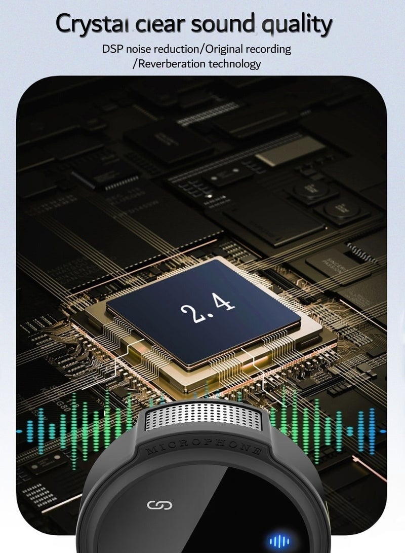 كيلا ميكروفون لافاليير مغناطيسي لأجهزة iPhone/Android، يزن 8 جرام فقط، ميكروفون صغير مع وظيفة تقليل الضوضاء، مع Lightning/USB C (2 TX+1 RX+حافظة شحن) بطارية 18 ساعة مناسب لتسجيل الفيديو والمقابلات ومدونات الفيديو ويوتيوب - Image 5