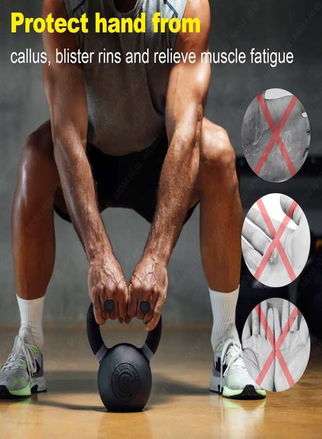 MDM HUB Workout Grip Pads Ergonomic Hand Grip Strengthener with Quick-Release Mechanism, Suction Cup Design, Multicolor - Image 4