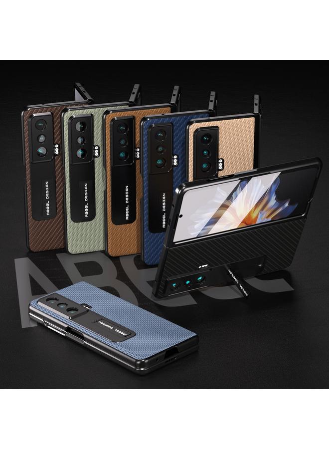 اس-توب جراب حماية مدمج لهاتف Honor Magic Vs Carbon Fiber مع حامل - Image 5