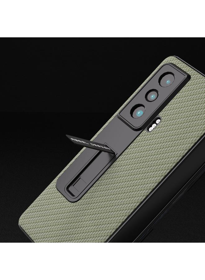 اس-توب جراب حماية مدمج لهاتف Honor Magic Vs Carbon Fiber مع حامل - Image 4