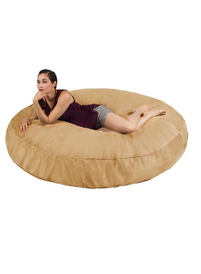 Comfy Ultra Large Sack Bean Bag With Soft Filling Beige 135cm