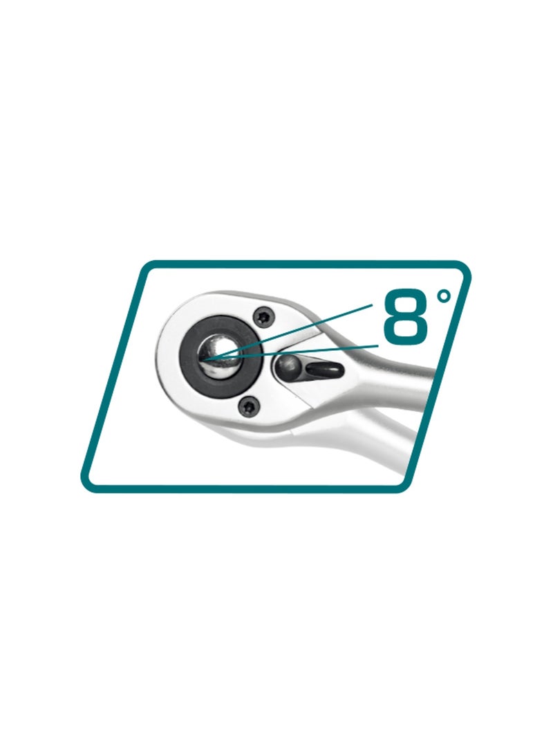 TOTAL 12 Pieces 1/2" Socket Set - Image 3