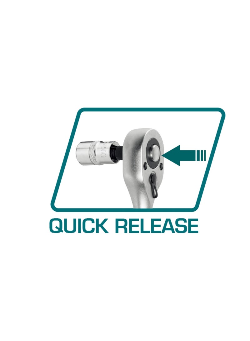 TOTAL 12 Pieces 1/2" Socket Set - Image 4