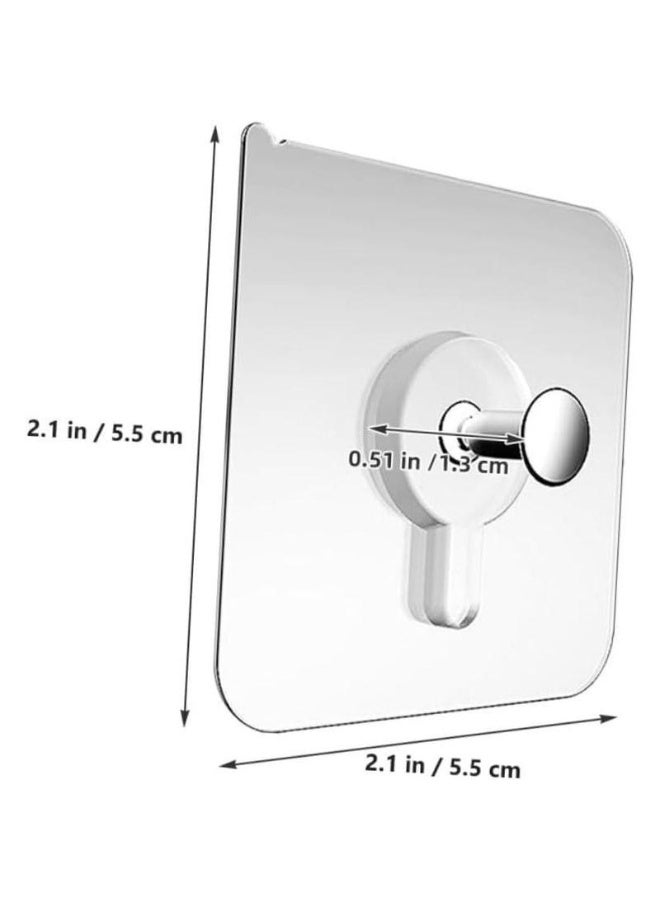 20PCS Self-Adhesive Wall Hooks, Buy 10 Get 10 Free - Heavy Duty Sticky Hooks for Photo Frame, Bathroom Kitchen Home Organization - Image 2