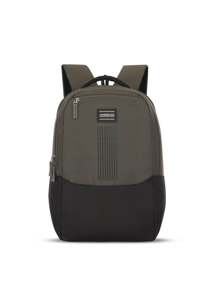 Bounce Backpack 27L Capacity, Polyester, Black|15.6" Laptop Compartment|Padded Shoulder Strap|Humidity Resistance|Lightweight - 1 Year Global Warranty