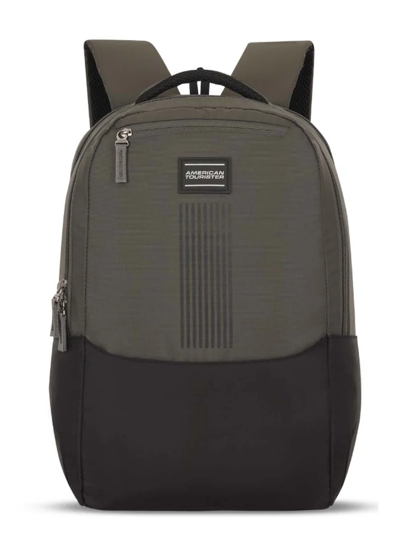 American Tourister Black Bounce Backpack 27L Capacity, Polyester, Black|15.6" Laptop Compartment|Front Pocket Compartment|Adjustable Padded Straps|Humidity Resistance|Bottle Holder|Ergo Back & Shoulder - 1 Year International Warranty  | Best Price UAE