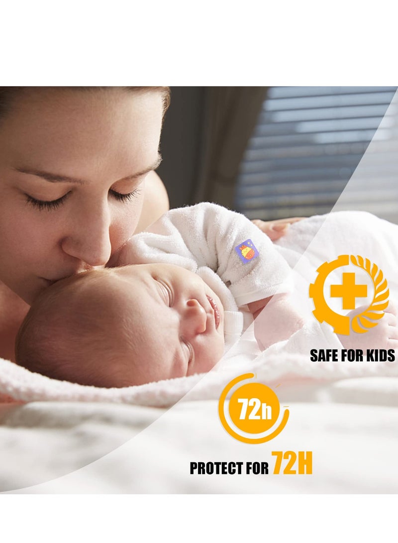 KASTWAVE 72 قطعة لصقات طارد البعوض لاصقات طارد الحشرات لاصقة طبيعية للأطفال والبالغين - Image 4