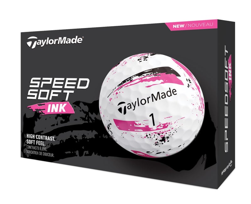 TaylorMade كرات جولف تايلور ميد SPEEDSOFT باللون الوردي - 12 كرة - Image 2