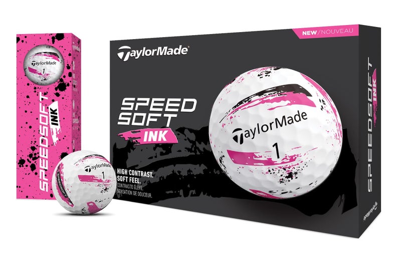 TaylorMade كرات جولف تايلور ميد SPEEDSOFT باللون الوردي - 12 كرة - Image 3
