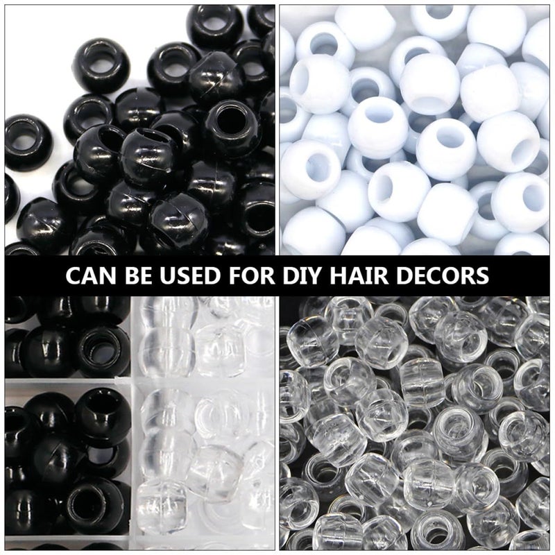 240 Pcs Hair Beads For Dreadlocks Braids Plastic Bead Accessories Creative Hair Styling - Image 4