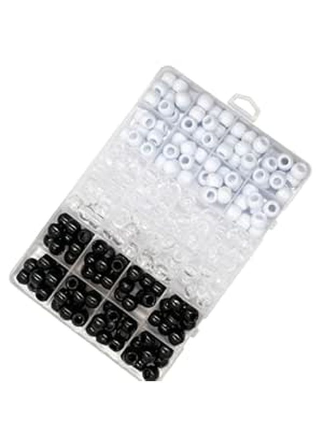 240 Pcs Hair Beads For Dreadlocks Braids Plastic Bead Accessories Creative Hair Styling - Image 1