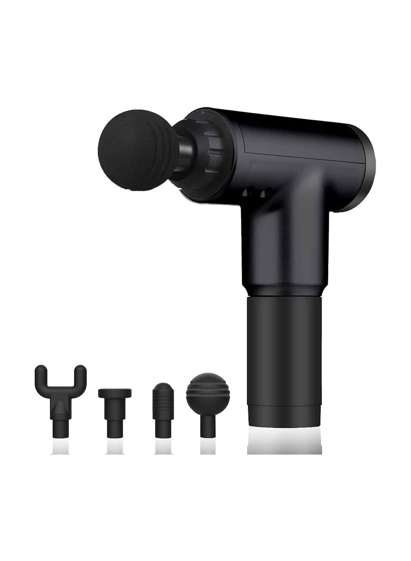 Portable Massage Gun for Back & Neck Pain Relief – 6 Speeds, 4 Detachable Heads, Rechargeable, Lightweight - Image 1
