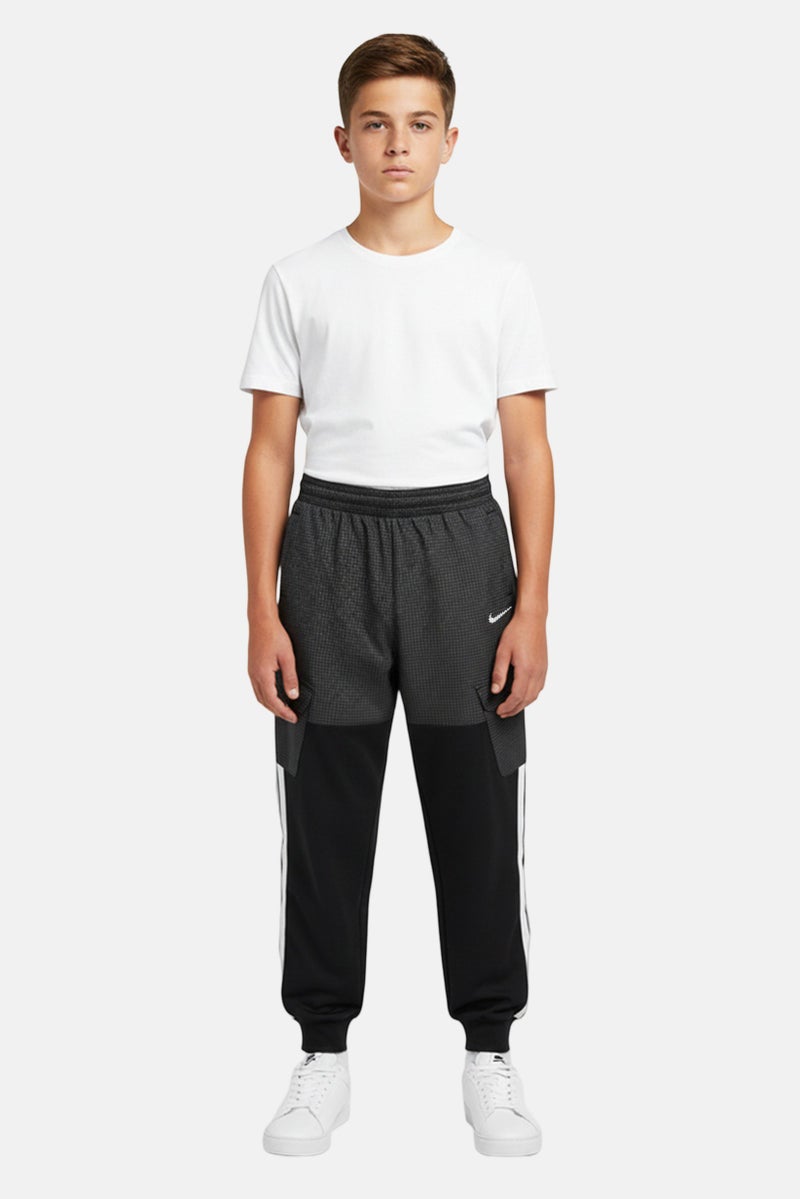 Nike Kids Boy Loose Fit Outdoor Pants, Black - Image 1