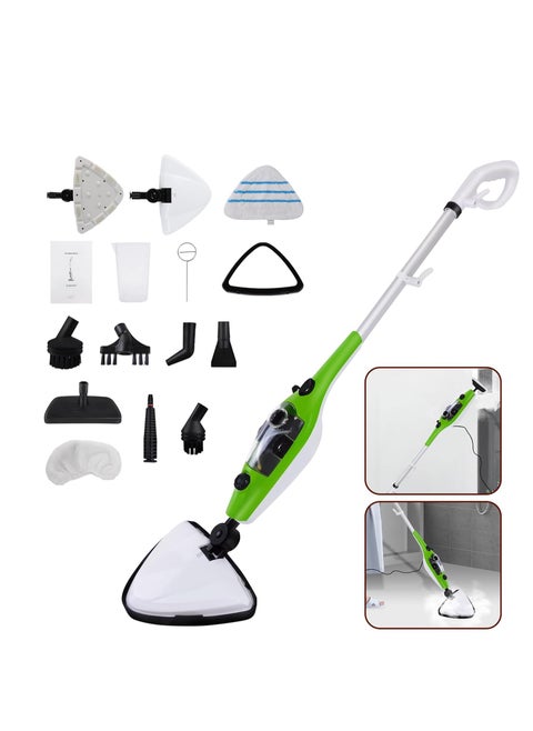 Electric Steam Mop 10 in 1 Handheld Steam Cleaner for Hardwood and Floor , Electric Steamer Mop,  Carpet Cleaner - Convenient Detachable