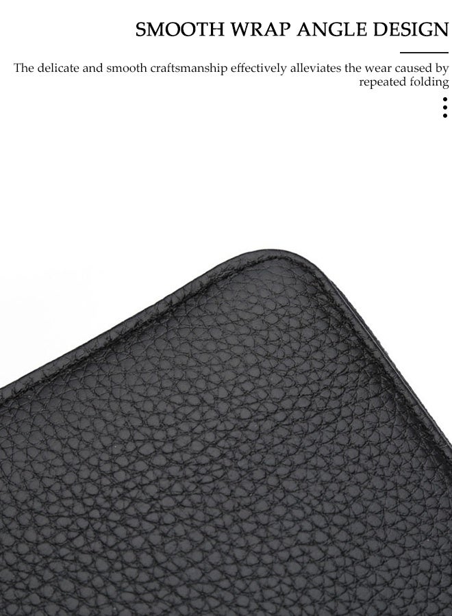 DUNISO Clutch bag for Men, Long PU Leather Business Wallet,Professional Slim Mens Handbag with Multiple Card Slots High-quality Zipper, Large Capacity Soft Pocket for Passport, Phone, Essentials - Image 4