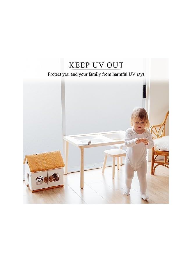 The Bros فيلم نافذة فيلم خصوصية مزخرف غير لاصق لاصق ذاتي مضاد للأشعة فوق البنفسجية قابل للإزالة للمنزل غرفة المعيشة غرفة النوم الحمام المطبخ المكتب (90 سم × 254 سم) - Image 3