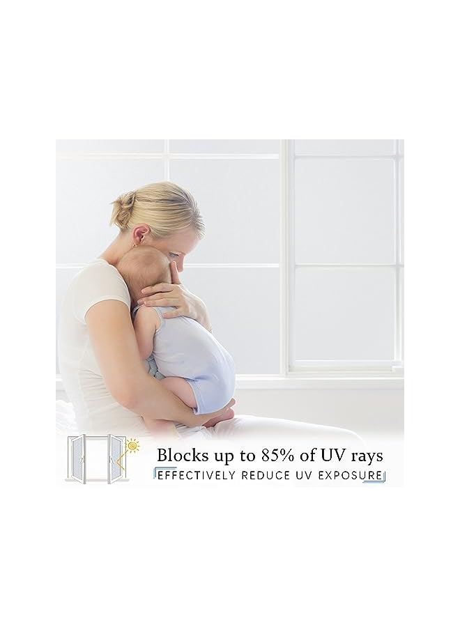 The Bros فيلم نافذة فيلم خصوصية مزخرف غير لاصق لاصق ذاتي مضاد للأشعة فوق البنفسجية قابل للإزالة للمنزل غرفة المعيشة غرفة النوم الحمام المطبخ المكتب (90 سم × 254 سم) - Image 2