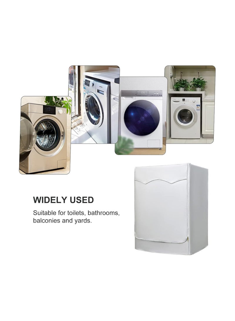Sunscreen Dustproof Washer/Dryer Cover with Zipper - Front Load Washer Protection, Waterproof UV Resistant, 85 * 60 * 55 cm - Image 3