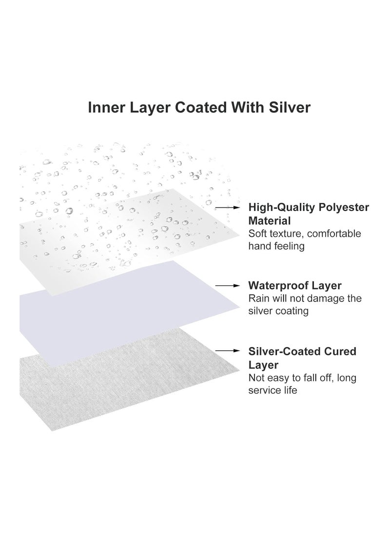 Sunscreen Dustproof Washer/Dryer Cover with Zipper - Front Load Washer Protection, Waterproof UV Resistant, 85 * 60 * 55 cm - Image 4