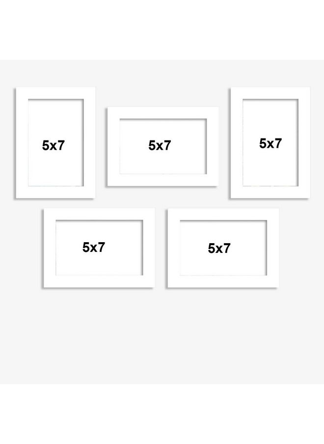 Art Street and Painting Mantra Unite Set of 5 Individual Photo Frame/Wall Hanging for Home Decor - White, Wood, Rectangular - pzsku/Z096572072B278C0ADB22Z/45/_/1740982972/f53e0378-1d7c-408a-ba9c-0165fb7c63ad