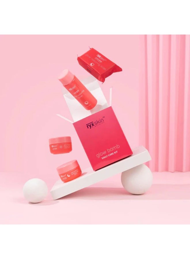 ryxskin sincerity Glow Bomb Daily Skin Care Kit by RYX Skin with Glow Restoring Soap Facial Toner Morning Cream and Evening Cream Complete Beauty Routine for Smooth Fresh and Glowing Looking Skin - Image 2