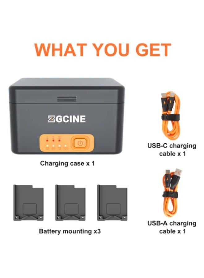 ZGCINE 3 Slots Charging Case for GoPro Batteries  - Image 2