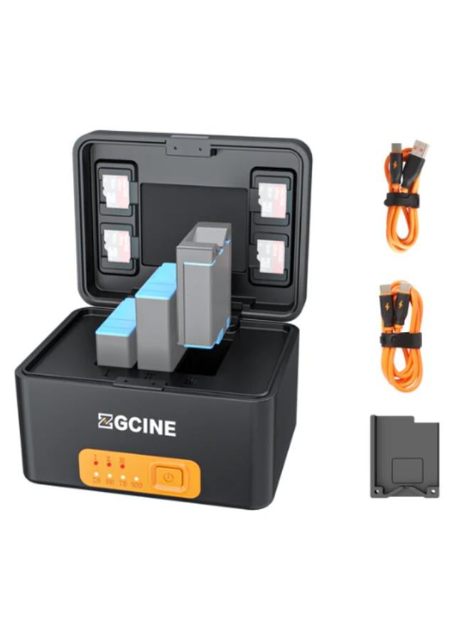 ZGCINE 3 Slots Charging Case for GoPro Batteries  - Image 1