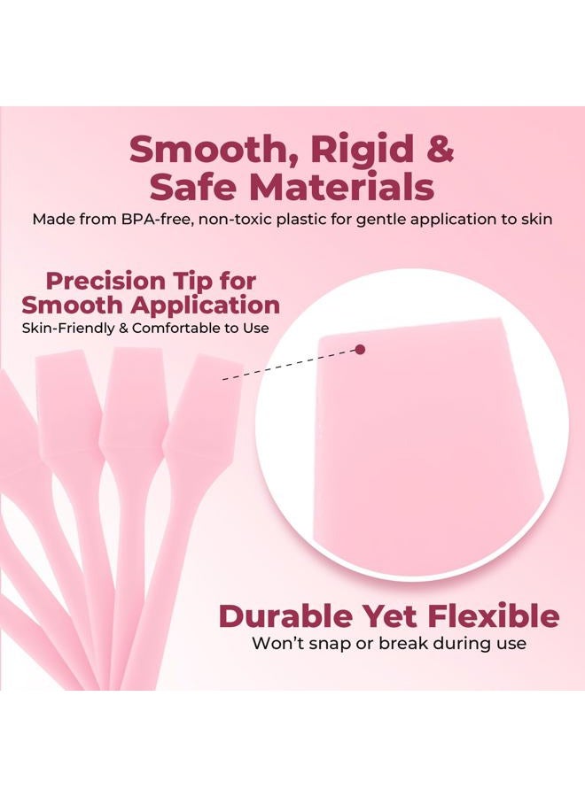 Kopperko Cosmetic Spatulas (2.5”, 100 Pack) - Small Plastic Spatula for Cosmetics, Creams & Crafts | Essential Esthetician Supplies | Makeup Spatula or Multipurpose Mini Applicator for Skincare | Pink - Image 4