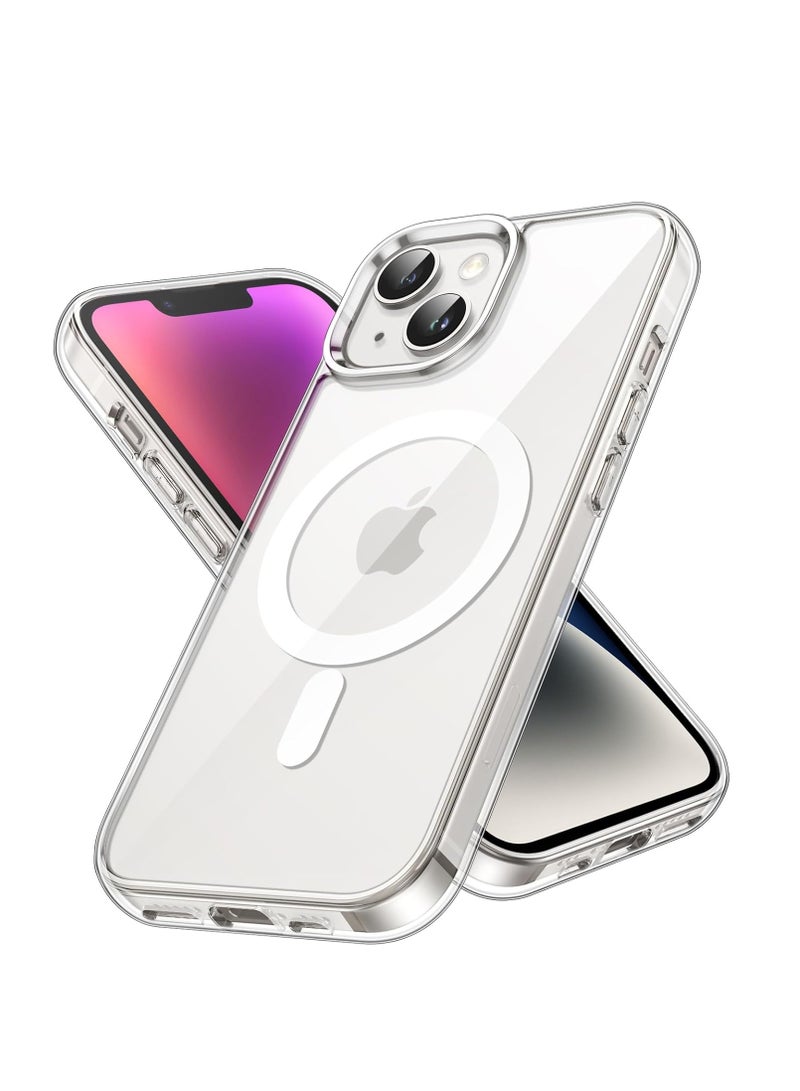 DUSALA IPhone 14 Plus Case Camera Control Compatible with MagSafe Shockproof Military-Grade Protection Magnetic Phone Case for iPhone 14 Plus Classic Hybrid Case Clear - Image 1