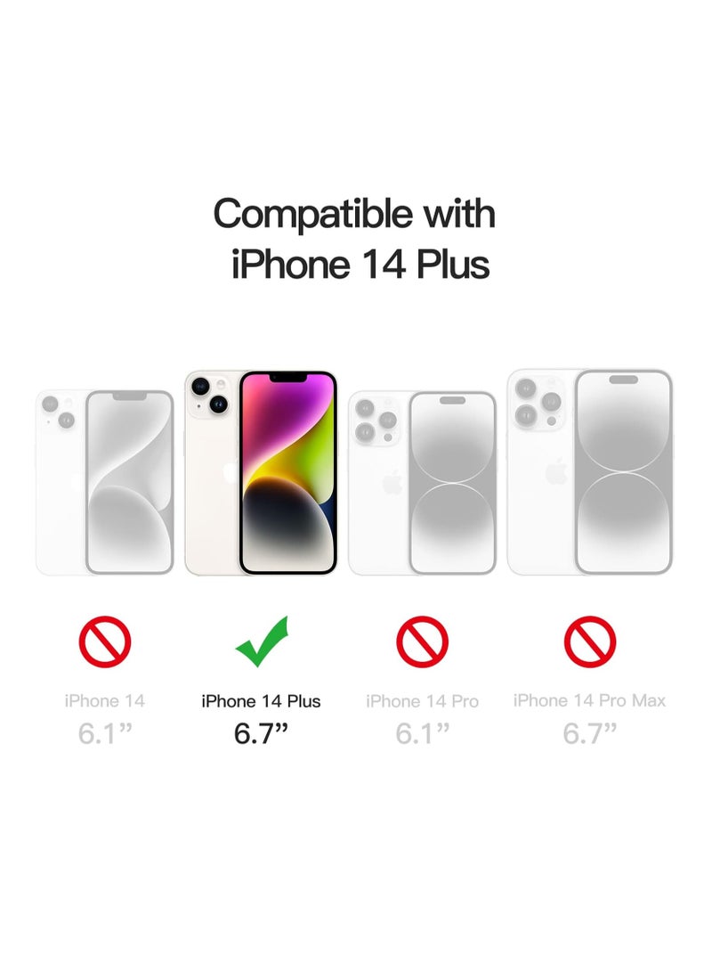 DUSALA IPhone 14 Plus Case Camera Control Compatible with MagSafe Shockproof Military-Grade Protection Magnetic Phone Case for iPhone 14 Plus Classic Hybrid Case Clear - Image 2