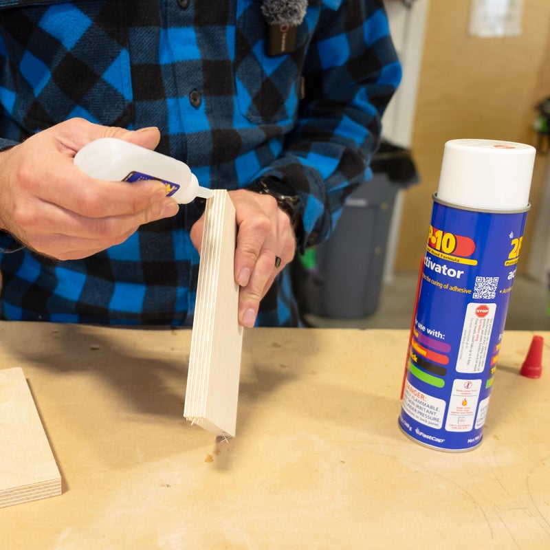 FastCap 2P-10 Super Glue Adhesive 2.25 oz Thick + 12 oz Activator Combo Pack - Image 2