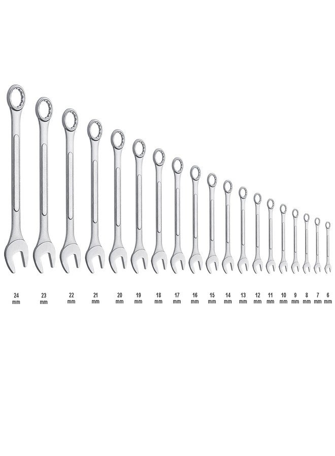 EFFICERE 19-Piece Complete Metric Combination Wrench Set in Roll-up Pouch, No Skipped Metric Sizes 6mm - 24mm | Best Value Wrench Set, Ideal for General Household, Garage, Workshop, Auto Repairs, Emergency - Image 3