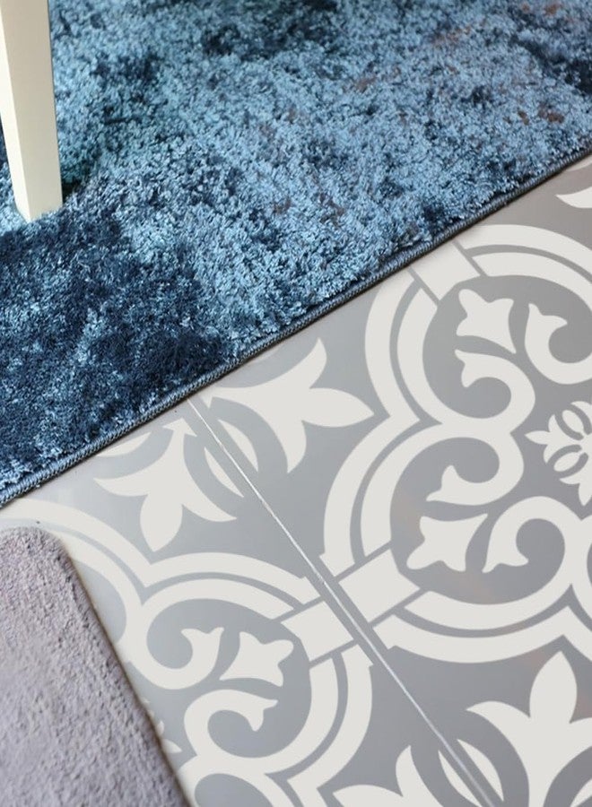 سورس تون مجموعة من 7 قوالب بلاط وفرش خشبية، قوالب جدارية ماندالا قابلة لإعادة الاستخدام من SourceTon مقاس 12 × 12 بوصة للرسم مع 3 فرش شعيرات - ديكور منزلي للأرضيات والجدران والخزائن - Image 5