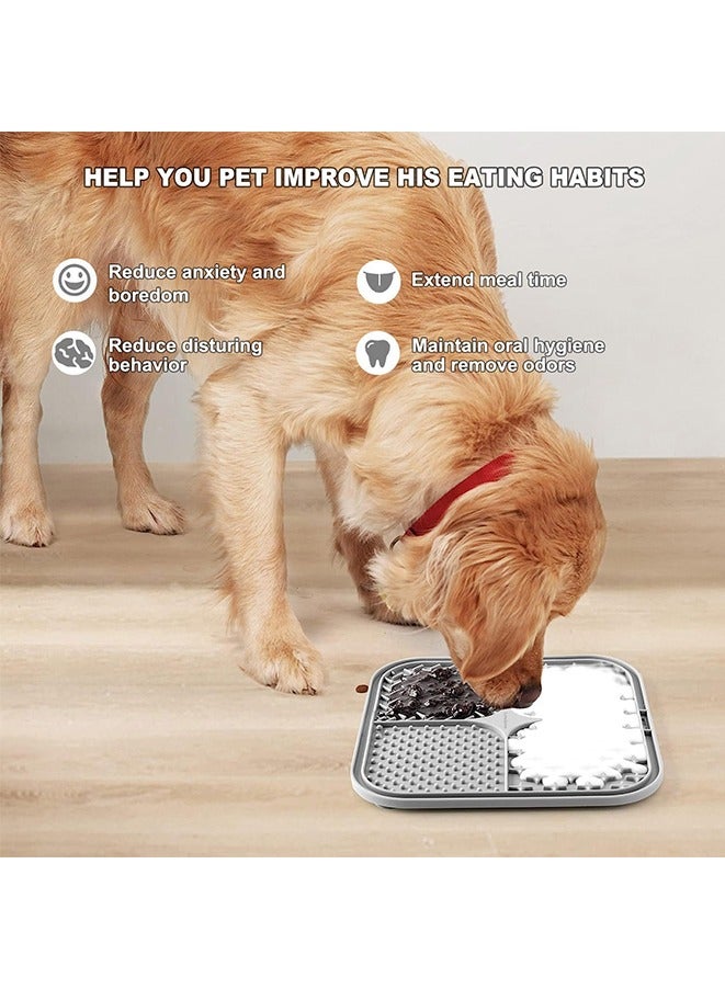 Slow Feeder Lick Mat for Dog,Anxiety Relief,Enrichment Toys,Pets Supplies Bathing Grooming Training Calming Mat - Image 5