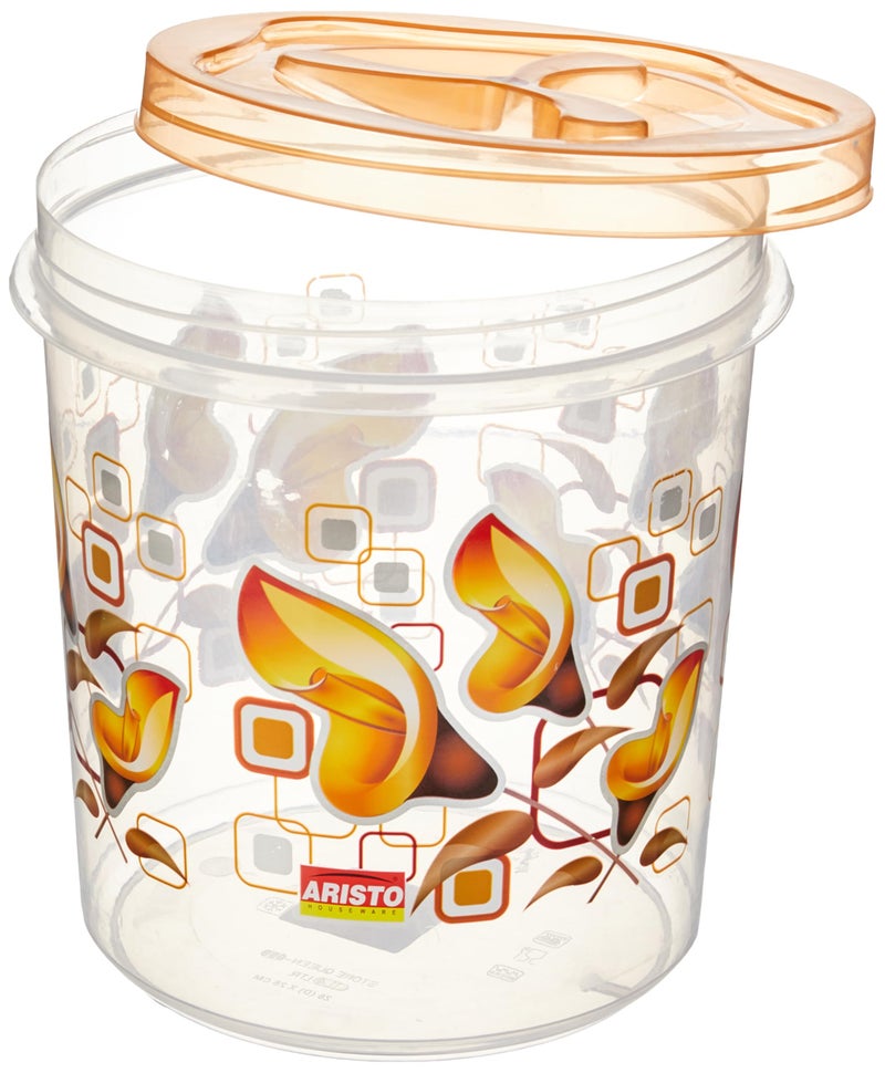 Aristo Plastic Store Queen Air-Tight Storage Container Set Of 3,Tranparent, 1400 ml, Transparent - Image 2