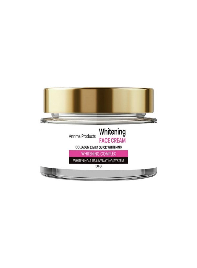 Annma Products كريم الوجه المبيض من أنما لجلد متألق - مصحح البقع الداكنة وكريم مضاد للشيخوخة للرجال والنساء - 50 جرام - Image 1