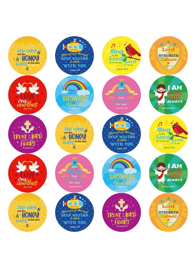 Geyee 600 Pcs Christian Religious Stickers for Kids Jesus Faith Shape Easter Stickers Catholic Child Drawn Scripture Decors for Toddler Art Crafts(Angel Style) - Image 1