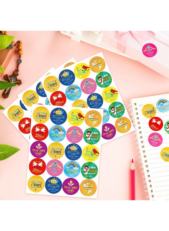 Geyee 600 Pcs Christian Religious Stickers for Kids Jesus Faith Shape Easter Stickers Catholic Child Drawn Scripture Decors for Toddler Art Crafts(Angel Style) - Image 4