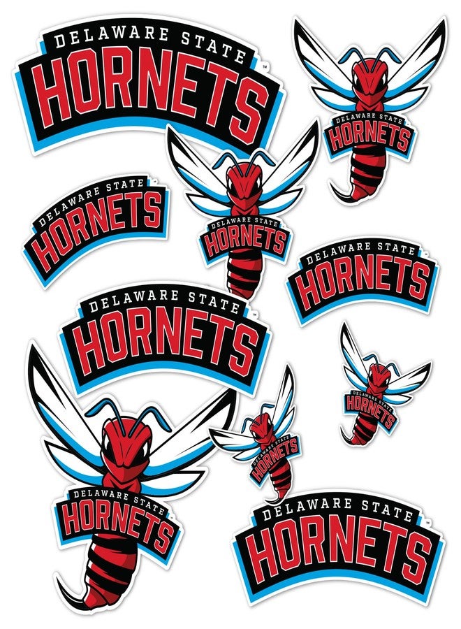 Desert Cactus Delaware State University Sticker DSU Hornets Vinyl Decals Laptop Water Bottle Car Scrapbook Sheet T1 (Type 1-2) - Image 1