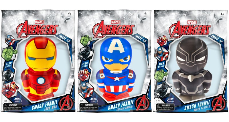 JARU Marvel Avengers Large 55 Foam Stress Ball 1 Superhero Squishies Iron Man Captain America Hulk Black Panther Toy Spiderman Squishy Toys Slow Rising Squishy Toys for Kids 68211s - Image 2