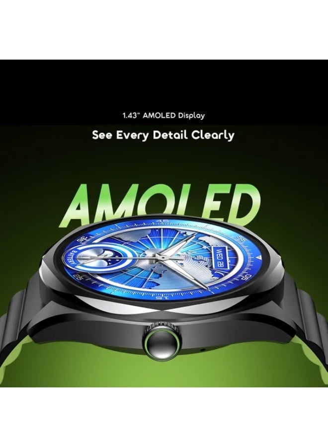 أورايمو 300 mAh Watch Nova 2R Amoled 1.43OSW-834 Dark Chrome Dark Chrome - Image 4