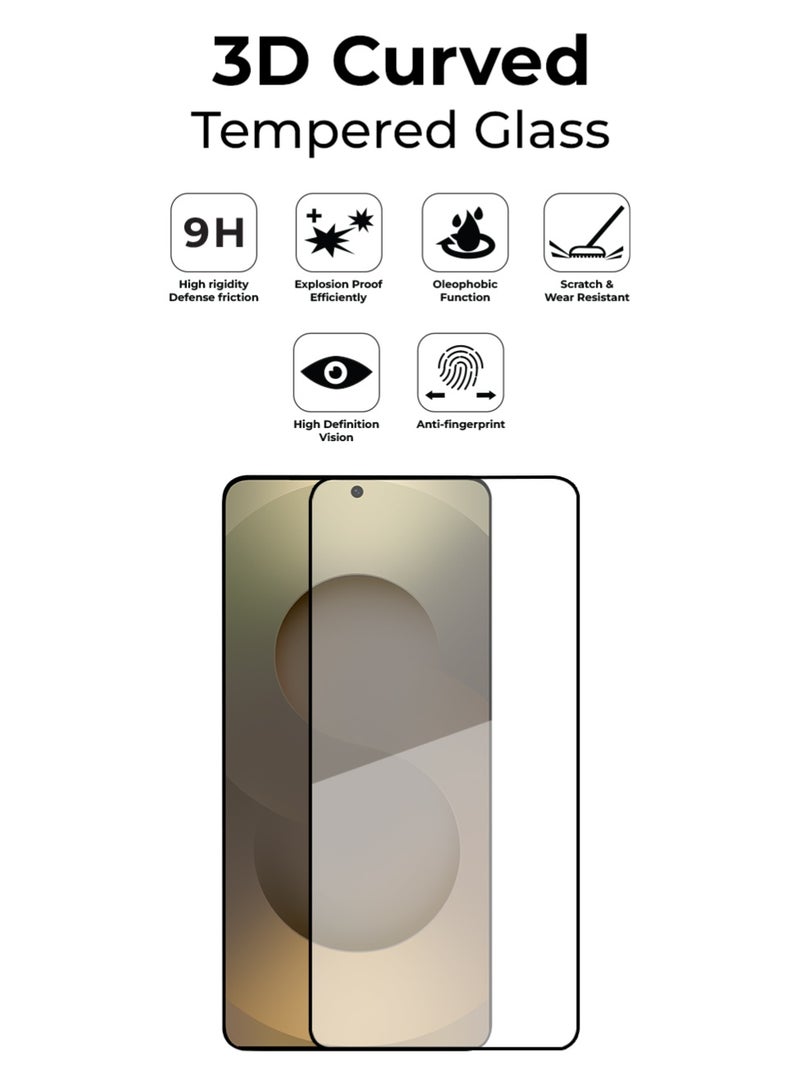 glassology Galaxy S25 Edge 9H Tempered Glass Screen Protector Scratch Resistant, Ultra Clear, Anti-Fingerprint, Case-Friendly - Image 3