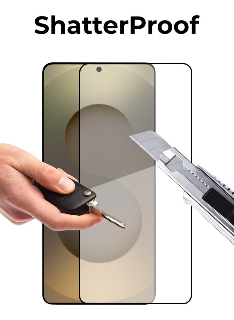 glassology Galaxy S25 Edge 9H Tempered Glass Screen Protector Scratch Resistant, Ultra Clear, Anti-Fingerprint, Case-Friendly - Image 5