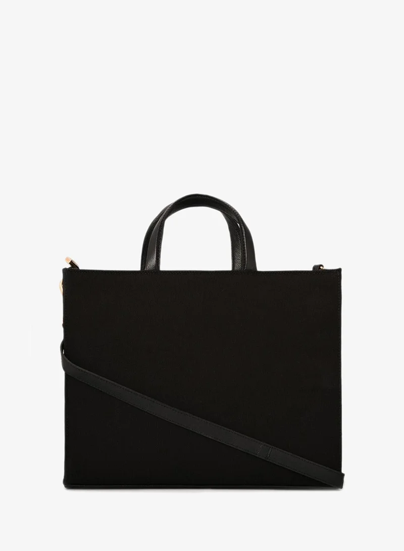 Carmen Steffens  Black Embroidered Tote Bag Carmen Steffens for Women | Best Price UAE
