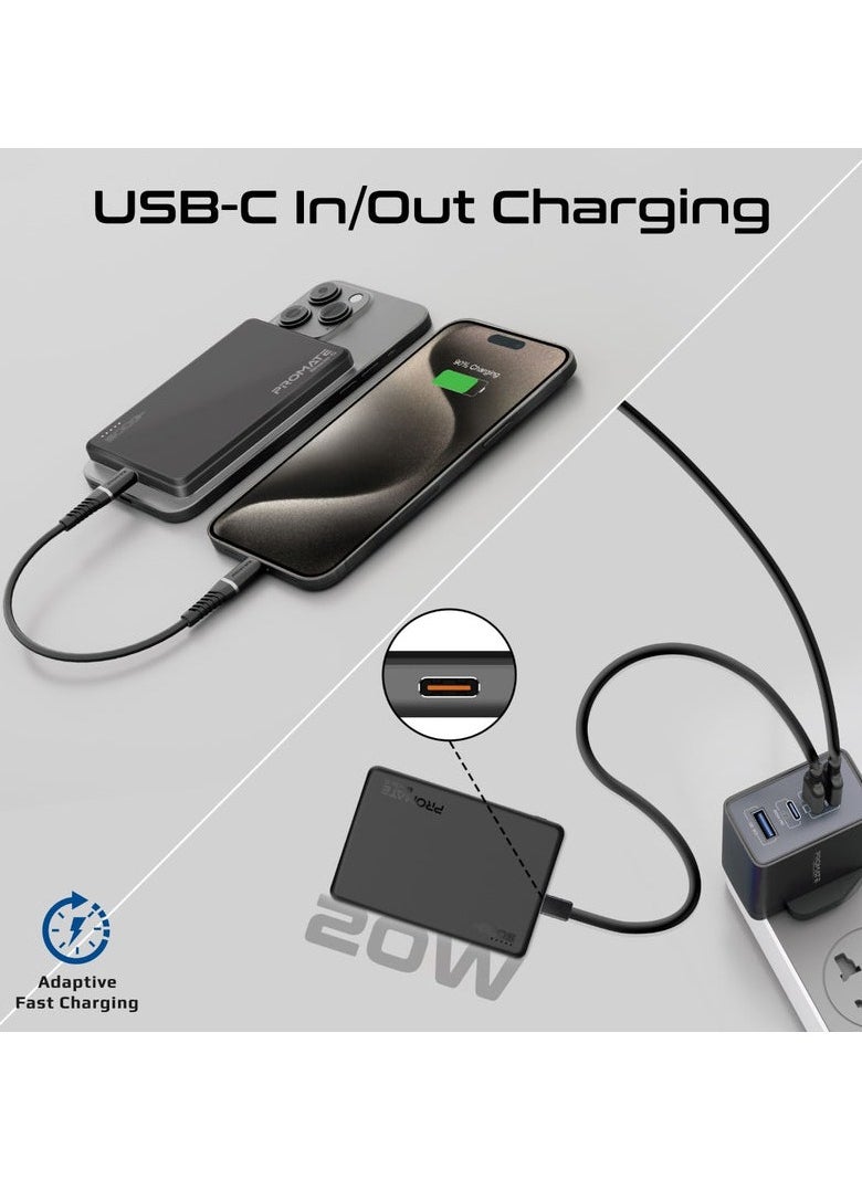 Promats - Promate Ultra-Slim Aluminum Crafted MagSafe Compatible Wireless Charging PowerBank - Image 1